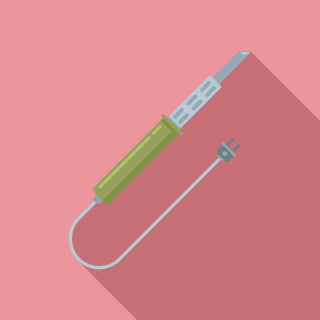 Soldering electric icon, flat styleのイラスト素材