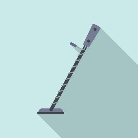 Home metal detector icon, flat styleのイラスト素材