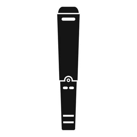 Metal detector stick icon, simple styleのイラスト素材