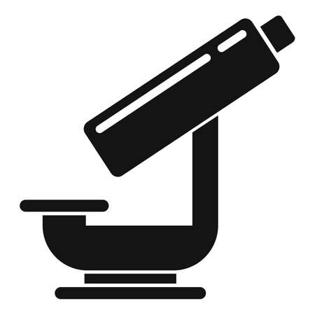 Nanotechnology microscope icon, simple styleのイラスト素材