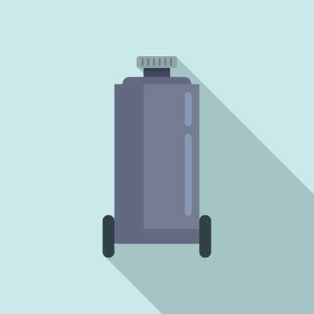 Unit air compressor icon, flat styleのイラスト素材