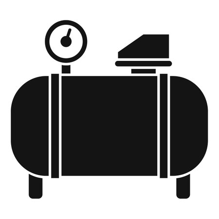 Generator air compressor icon, simple styleのイラスト素材