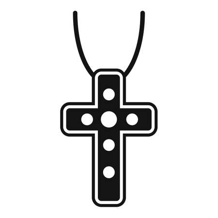 Jeweler cross icon, simple styleのイラスト素材