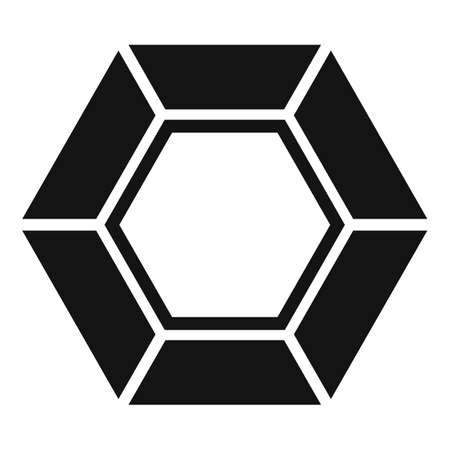 Karat diamond icon, simple styleのイラスト素材