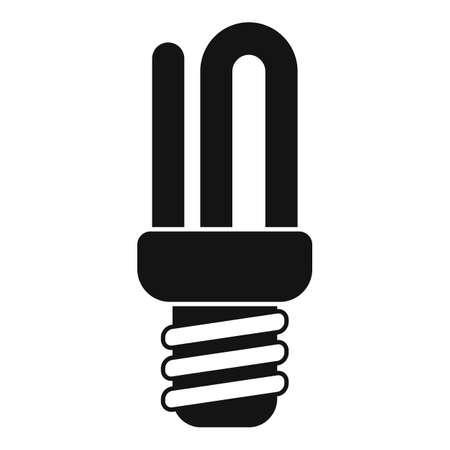 Eco bulb icon, simple styleのイラスト素材