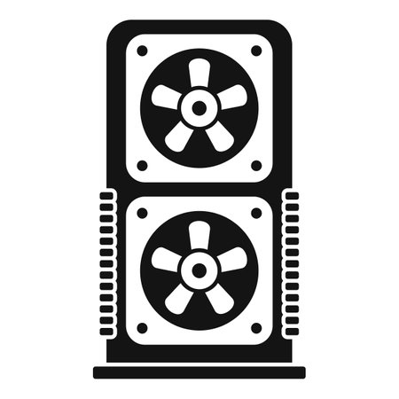 Ventilation equipment icon, simple styleのイラスト素材