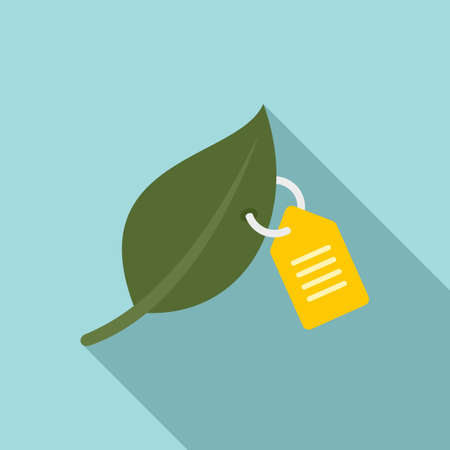 New farm plant icon, flat styleのイラスト素材