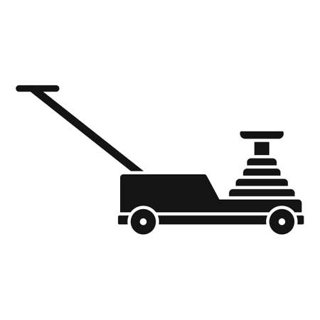 Hydraulic lift icon, simple styleのイラスト素材