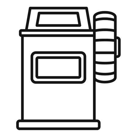 Tire vulcanization icon, outline styleのイラスト素材