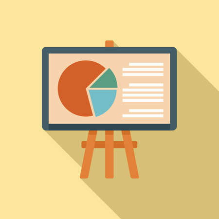 Purchasing manager banner icon, flat styleのイラスト素材