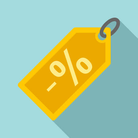 Sale price tag icon, flat styleのイラスト素材