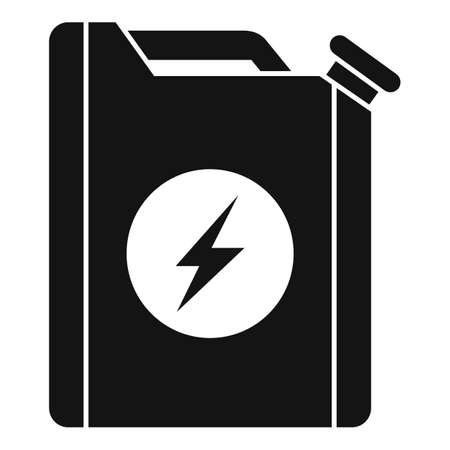 Hybrid car fuel canister icon, simple styleのイラスト素材