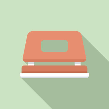 Office hole puncher icon, flat styleのイラスト素材