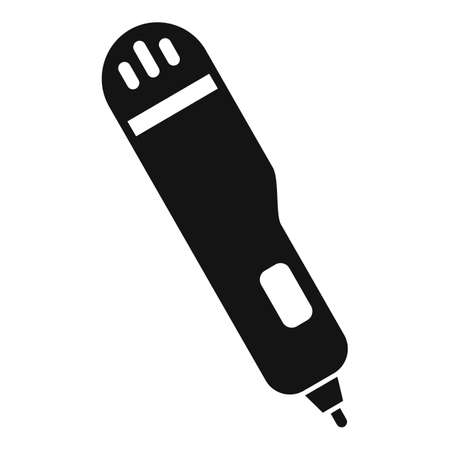 Printing pen icon, simple styleのイラスト素材