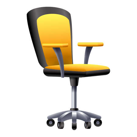 Interior desk chair icon, cartoon styleのイラスト素材