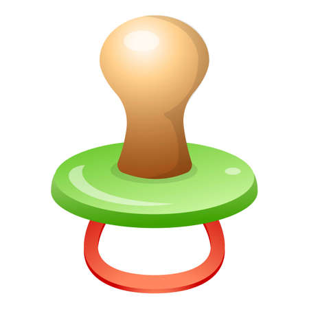 Baby pacifier icon, cartoon styleのイラスト素材