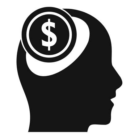 Broker money idea icon, simple styleのイラスト素材