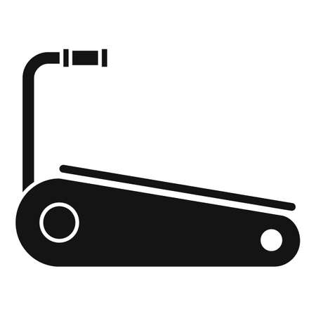 Gym treadmill icon, simple styleのイラスト素材