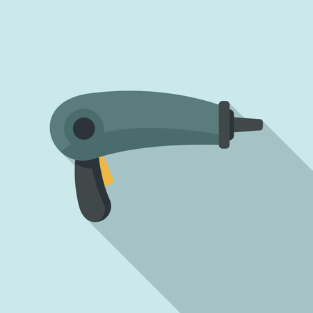 Gun steam cleaner icon, flat styleのイラスト素材