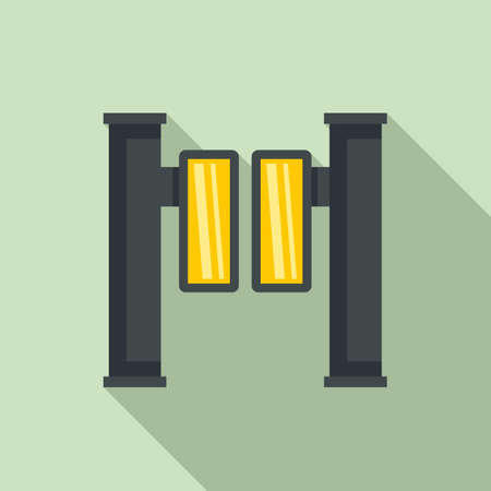 Access turnstile icon. Flat illustration of Access turnstile vector icon for web designのイラスト素材