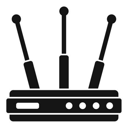 Wifi router icon, simple styleのイラスト素材