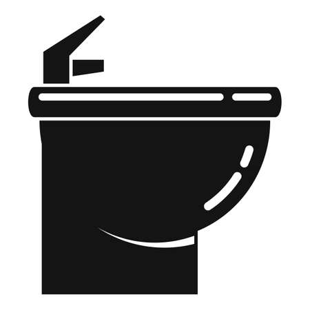 Modern bidet icon, simple styleのイラスト素材