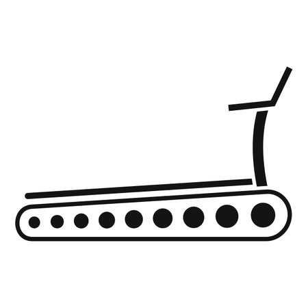 Gym treadmill icon, simple styleのイラスト素材