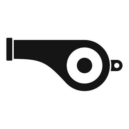 Personal trainer whistle icon, simple styleのイラスト素材