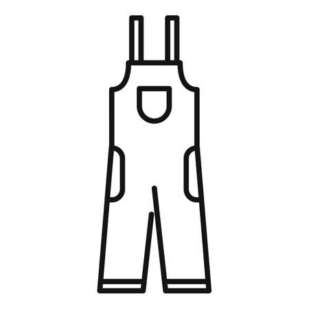 Metallurgy clothes icon, outline styleのイラスト素材