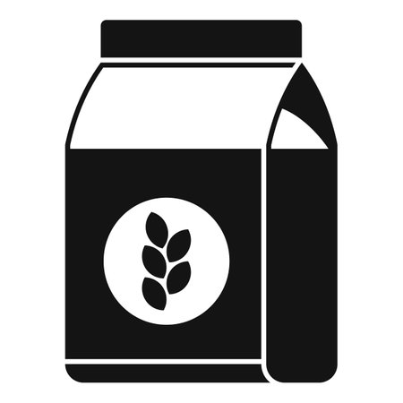 Flour pack icon, simple styleのイラスト素材