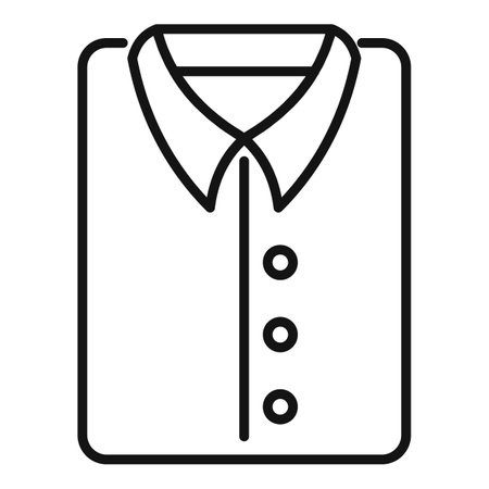 Dry cleaning shirt icon, outline styleのイラスト素材