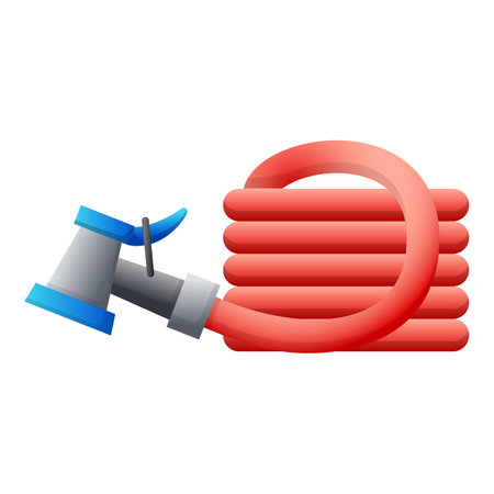 Garden hose icon, cartoon styleのイラスト素材