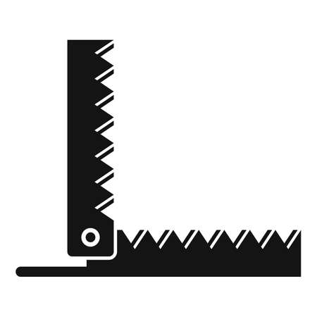 Steel animal trap icon, simple styleのイラスト素材