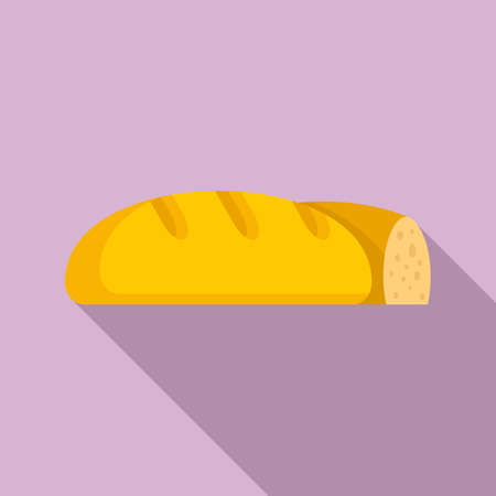 Bread for immigrants icon, flat styleのイラスト素材