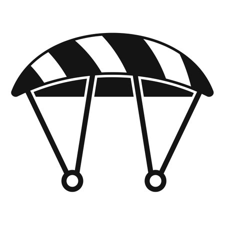 Parachute icon, simple styleのイラスト素材