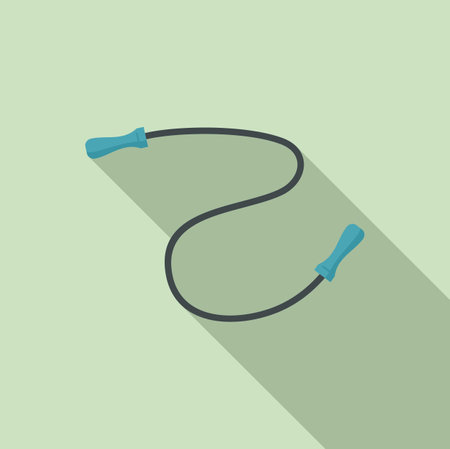 Jump rope icon, flat styleのイラスト素材