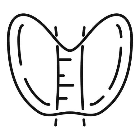 Hormones thyroid icon, outline styleのイラスト素材