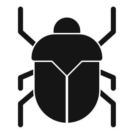 Scarab beetle icon, simple styleのイラスト素材
