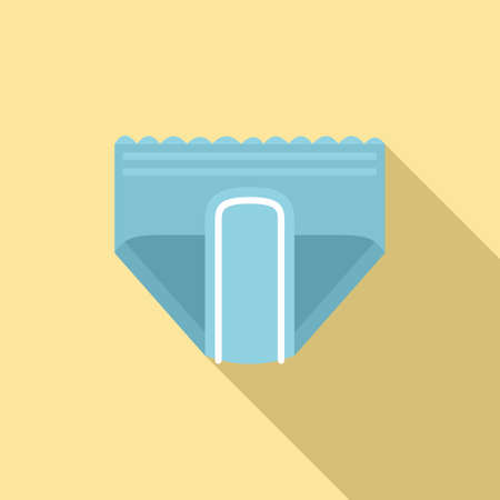 Elasticity diaper icon, flat styleのイラスト素材