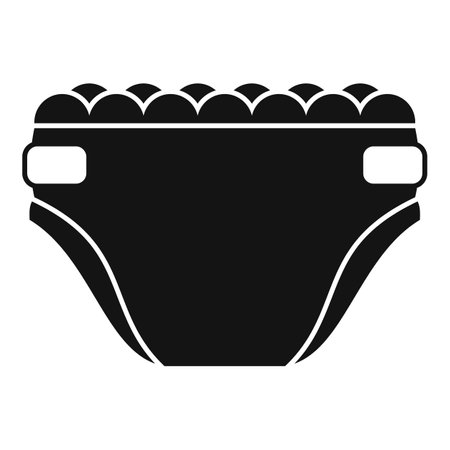 Protection diaper icon, simple styleのイラスト素材