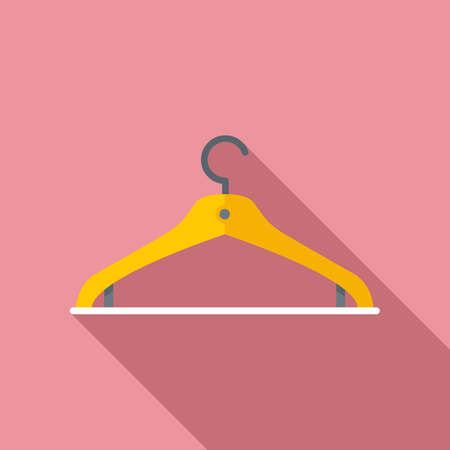 Clothes hanger icon, flat styleのイラスト素材