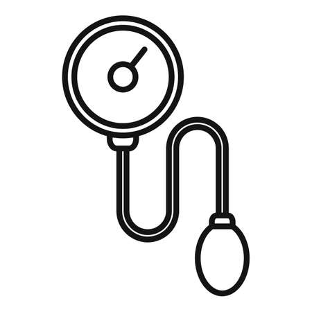 Blood presure tool icon, outline styleのイラスト素材