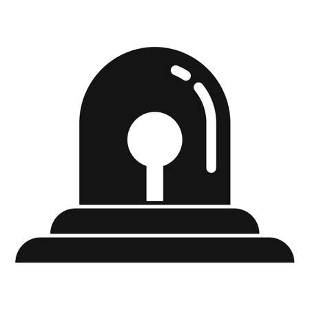 Security service flasher icon, simple styleのイラスト素材