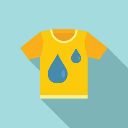 Softener tshirt icon, flat styleのイラスト素材