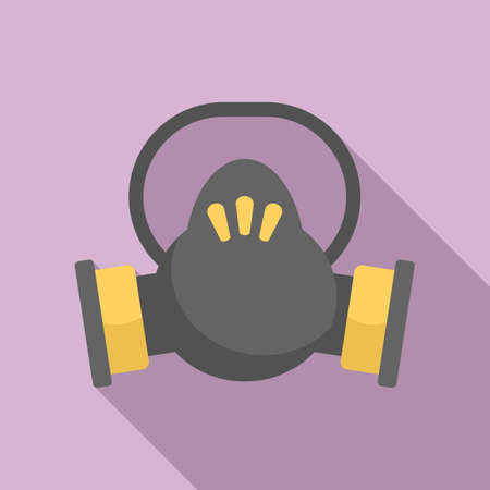 Disinfection mask icon, flat styleのイラスト素材