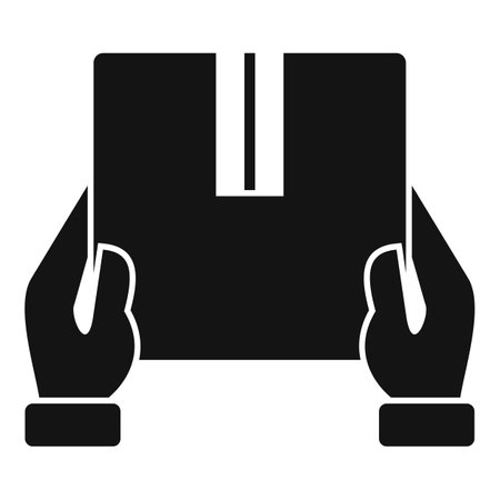 Box home delivery icon, simple styleのイラスト素材