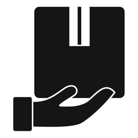 Take parcel home delivery icon, simple styleのイラスト素材