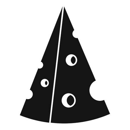 Cheese piece icon, simple styleのイラスト素材