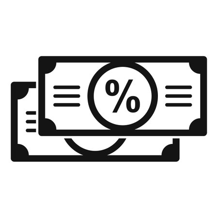 Sale bonus cash icon, simple styleのイラスト素材