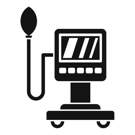 Heart rate monitor icon, simple styleのイラスト素材